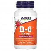 Now Foods Vitamin B6 100 mg 100 капсул