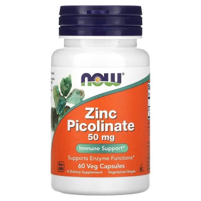 Now foods Zinc Picolinate Цинк пиколинат 60 вегетарианских капсул