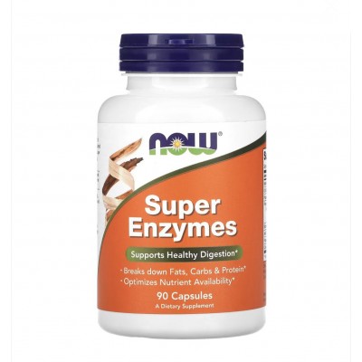Now foods Super Enzymes 90 капсул