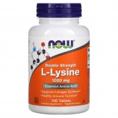 NOW foods L-Lysine 1000 mg L-Лизин 100 таблеток