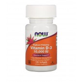 Vitamin D-3 10,000 IU 120 капсул от компании NOW foods