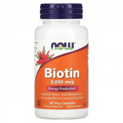 Now foods Biotin Биотин 60 капсул