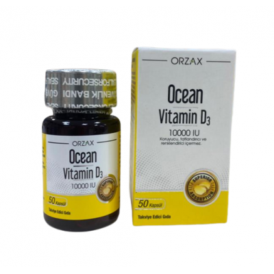 Ocean Витамин D3 10000 IU в капсулах Orzax