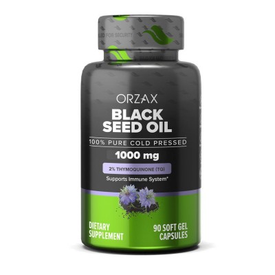 ORZAX Black Seed Oil Масло семян черного тмина в капсулах 90 капсул.