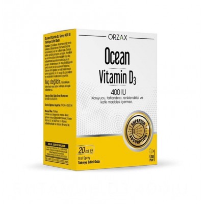 Ocean Витамин D3 400 IU спрей для детей 20 мл ORZAX