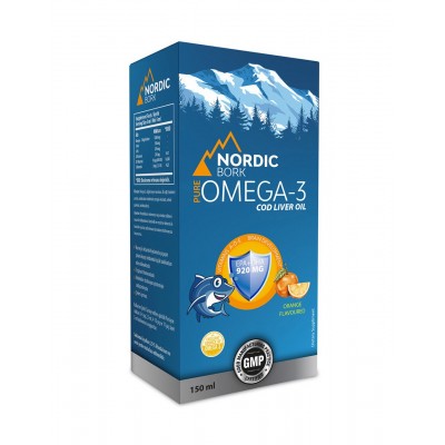 Nordic Bork Omega 3 Норвежский жидкий для детей с 3 лет 150 мл