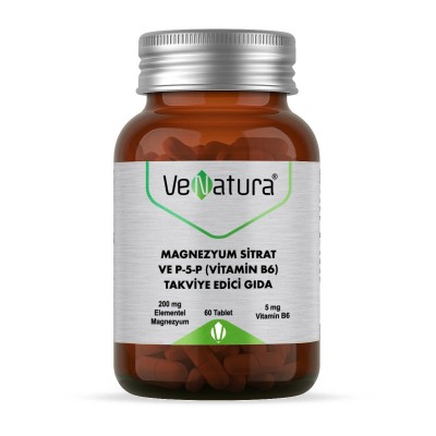 Venatura Magnezyum sitrat Магний цитрат + витамин B6 60 таблеток